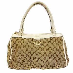 Gucci GG Canvas Tote Bag 189831, Brown Canvas, Women's